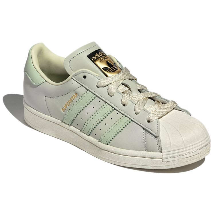 Adidas Originals Superstar Low-Top Sneakers Unisex Sneakers Light-Green H00168