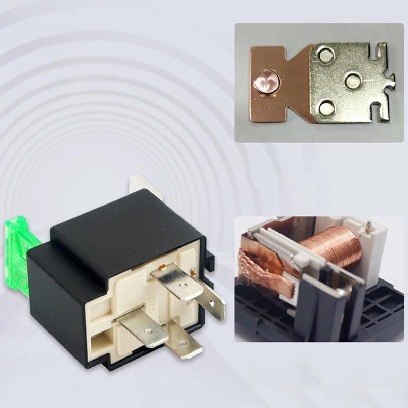High Quality 12V DC 4 Pin Car Automotive Fused Relay 30A Normally Open Relais 40A Fuse With 4pin/5Pin Backrest Relays 5