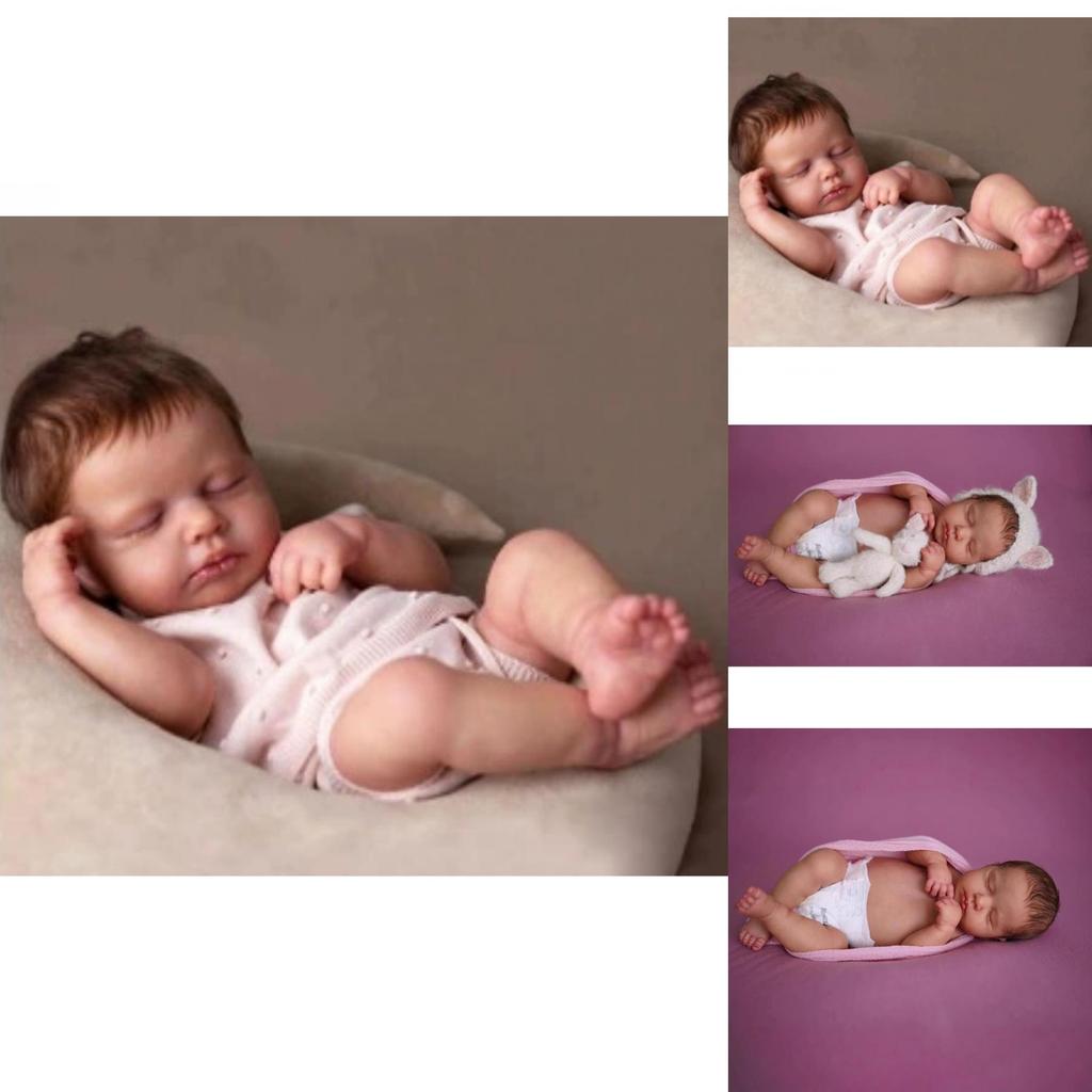 Loulou Reborn Baby Puppe Silikonhaut Realistische Spielzeug Für Sammler Und Kinder
