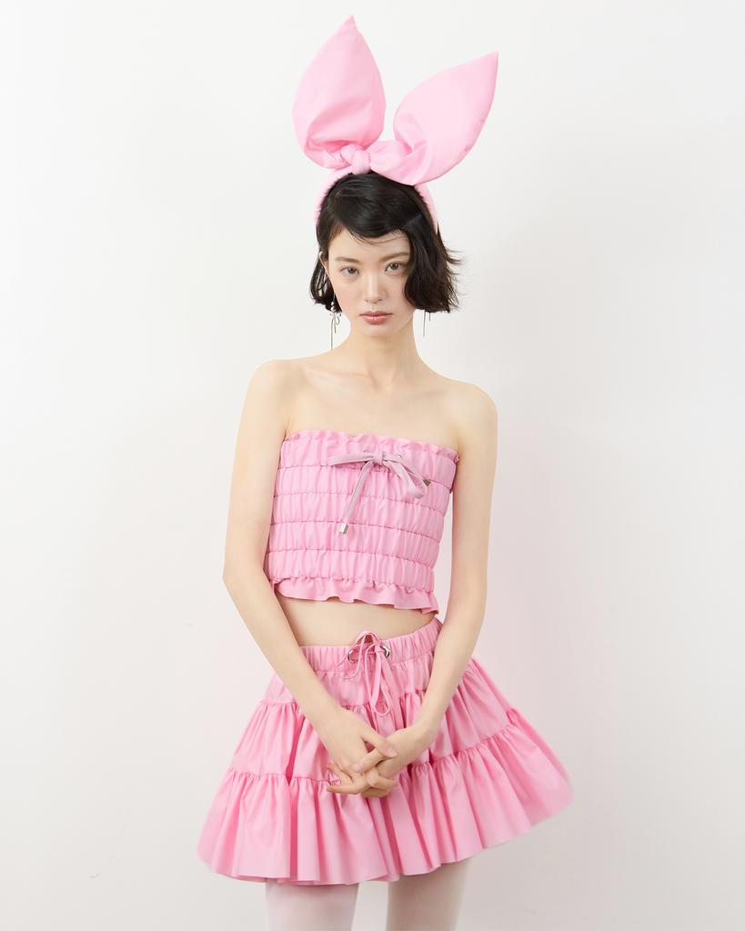 Lovuee Puff Rabbit Hairband Pink