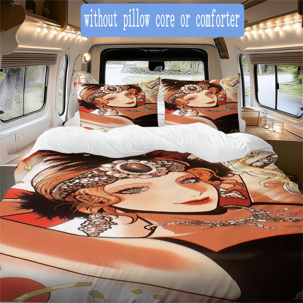 I feel Pattern Bedding,Quilt Set Quilt Cover Pillowcase Home Birthday Gift (1*duvet cover+2*pillowcase,without core)DSJT261018209