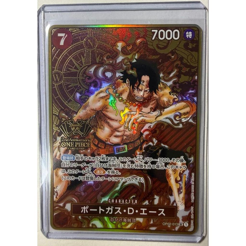 Used One Piece Card Game Portgas D. Ace 2nd Anniversary