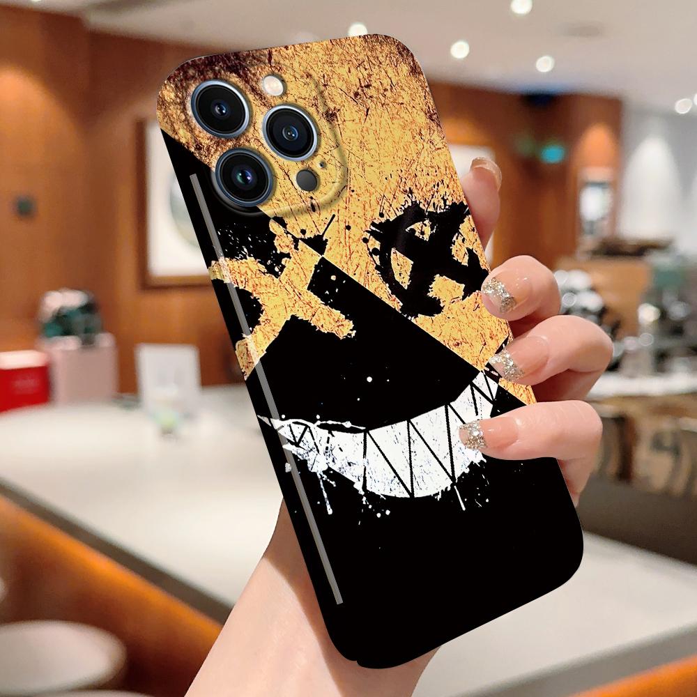 For iPhone 16 Samsung S23 S22 A23 A52 A33 Huawei Honor Xiaomi Redmi OPPO Vivo Creative Smiling Face Design Hard Full Lens Protect Phone Case Cover