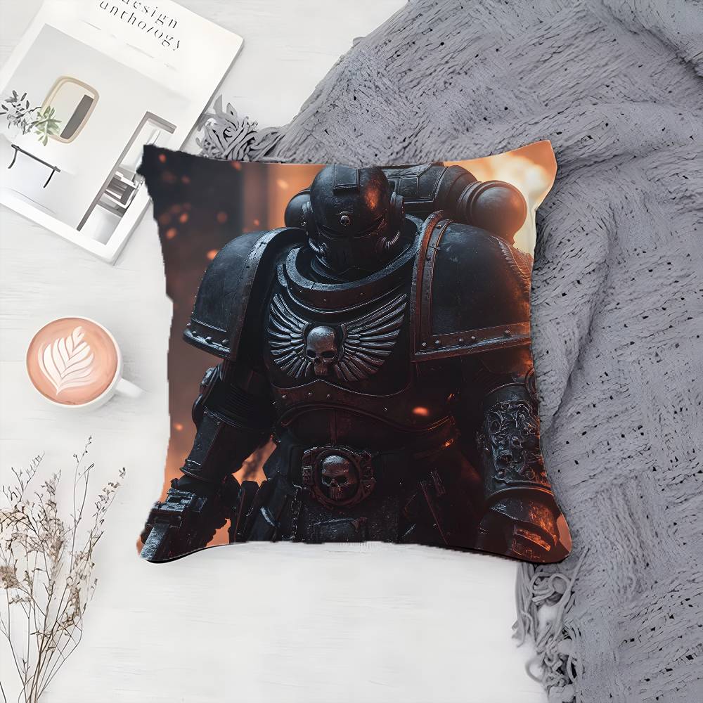 Cool Character W-Warhammer 40,000-MT King Pillow Case Printing Pillowcase Living Room Sofa Cushion Cover Bedroom Room Decor
