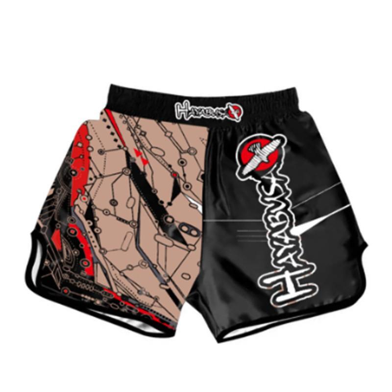 Shorts d'entraînement MMA Boxe Muay Thai Kickboxing Hommes Femmes Séchage Rapide Stretch Athlétique Combat