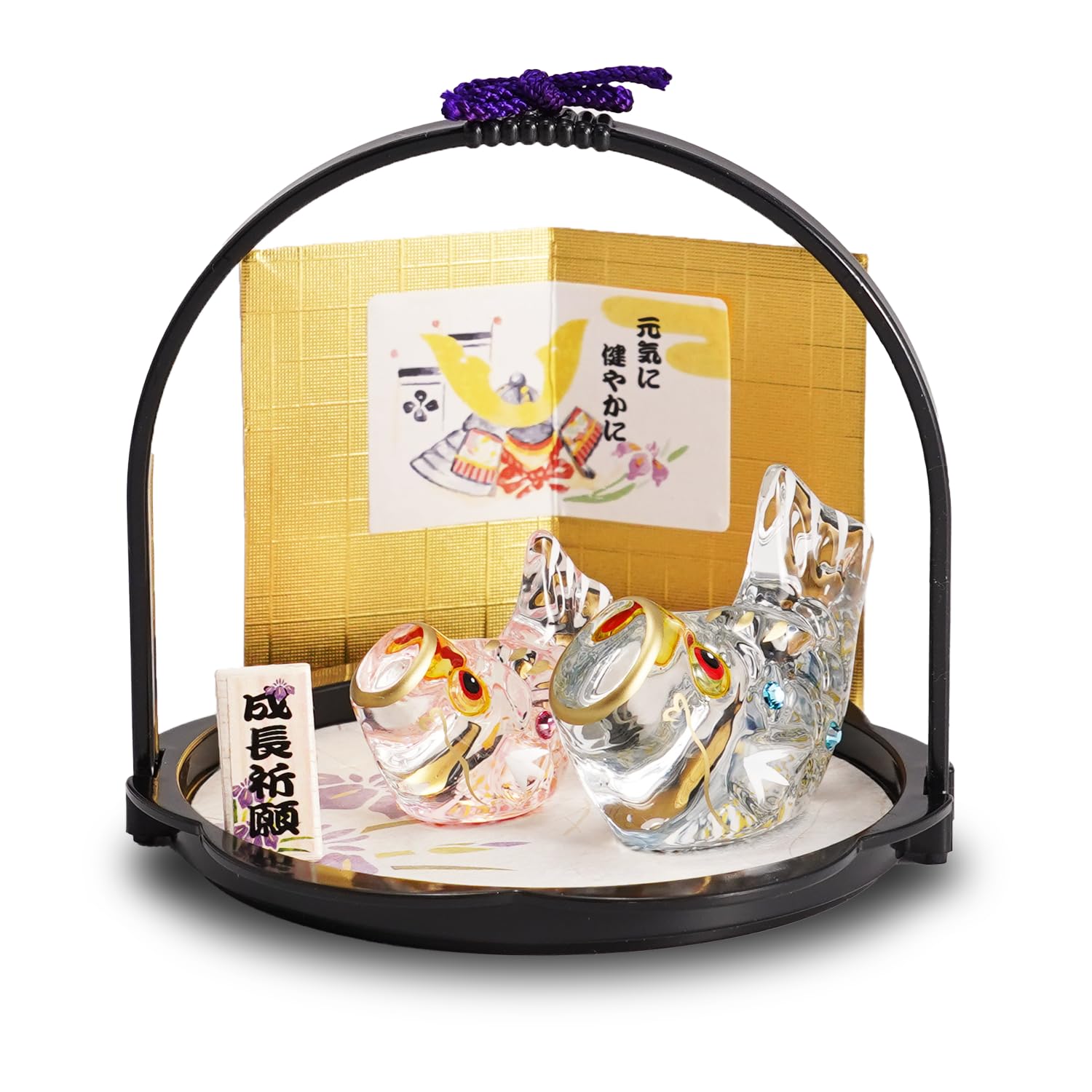 

Стеклянный карп-кои Фукубея, Украшение Бонского фестиваля, Компактная майская кукла, Отличный подарок на День мальчиков