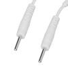 20Pcs Electrode Wires 2.0in Portable Replacement Button Electrode Lead Wires for Therapeutic Instruments White