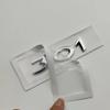 3d ABS Chrome Logo 301 Emblem Letters Adhesive Nameplate Car Trunk Badge Decal For 301 Sticker Accessories