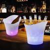 Light Up Ice Bucket, LED Glowing Beer Bucket with Color Changing Lights, 7L Multi-Bottle Storage Champagne Cooler for Bar KTV Party
