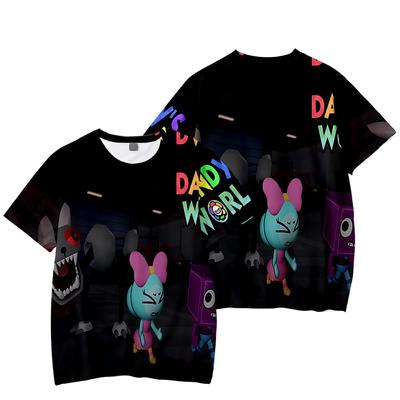 Dandy's World Printing Women Men Anime Tshirt Casual Breathable Tshirts Funny Cartoon Loose Tees Shirts Street Oversized T-Shirts Man
