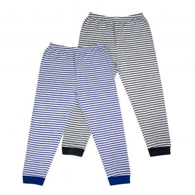 Boys Cotton Striped Pyjama Bottoms (Pack of 2)