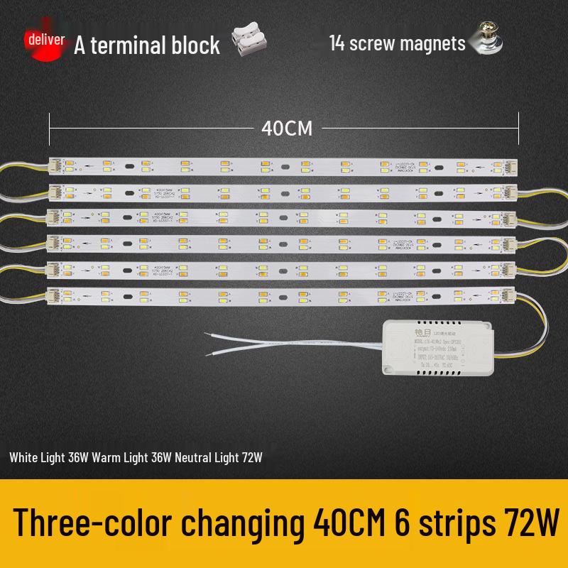 Dimmable LED Ceiling Light Panel: Dual/Triple Color Light Board & Bar