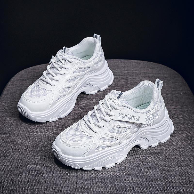 Fashion Women New Fashion Platform Sport Running Shoes Women 2025 New Vintage  Casual Chunky Sneakers Women Mesh Platform Shoes