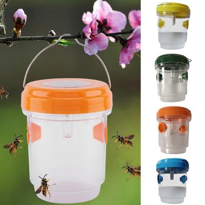 Κρεμαστή λαβή παγίδα δολώματος μέλισσας Φως LED με ηλιακή ενέργεια Επαγγελματική σχεδίαση καναλιών Διαφανές σώμα Flying Trap Προμήθεια κήπου