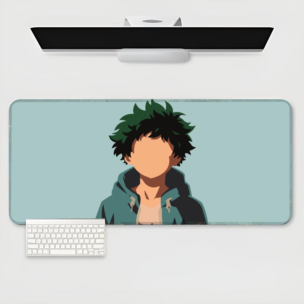Izuku Midoriya Podložka pod myš Herní podložka pod klávesnici pro e-sportovce XXL Velká Podložka na stůl pro počítač a notebook Protiskluzová Podložka pod klávesnici Herní počítač CS lol