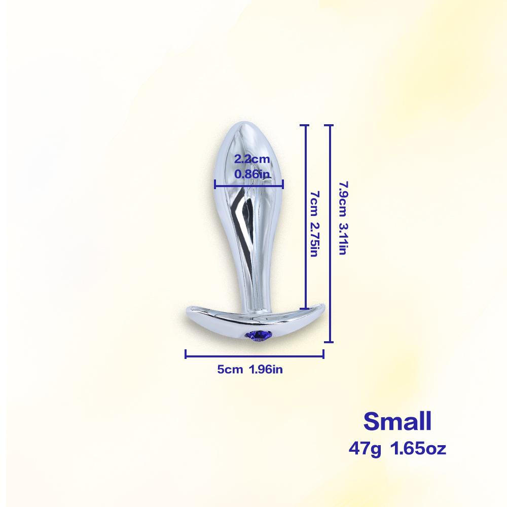 Metal Anal Plug P-Spot Stimulator - Prostate Massager Butt Plug Wearable Sex Toy for Men & Women