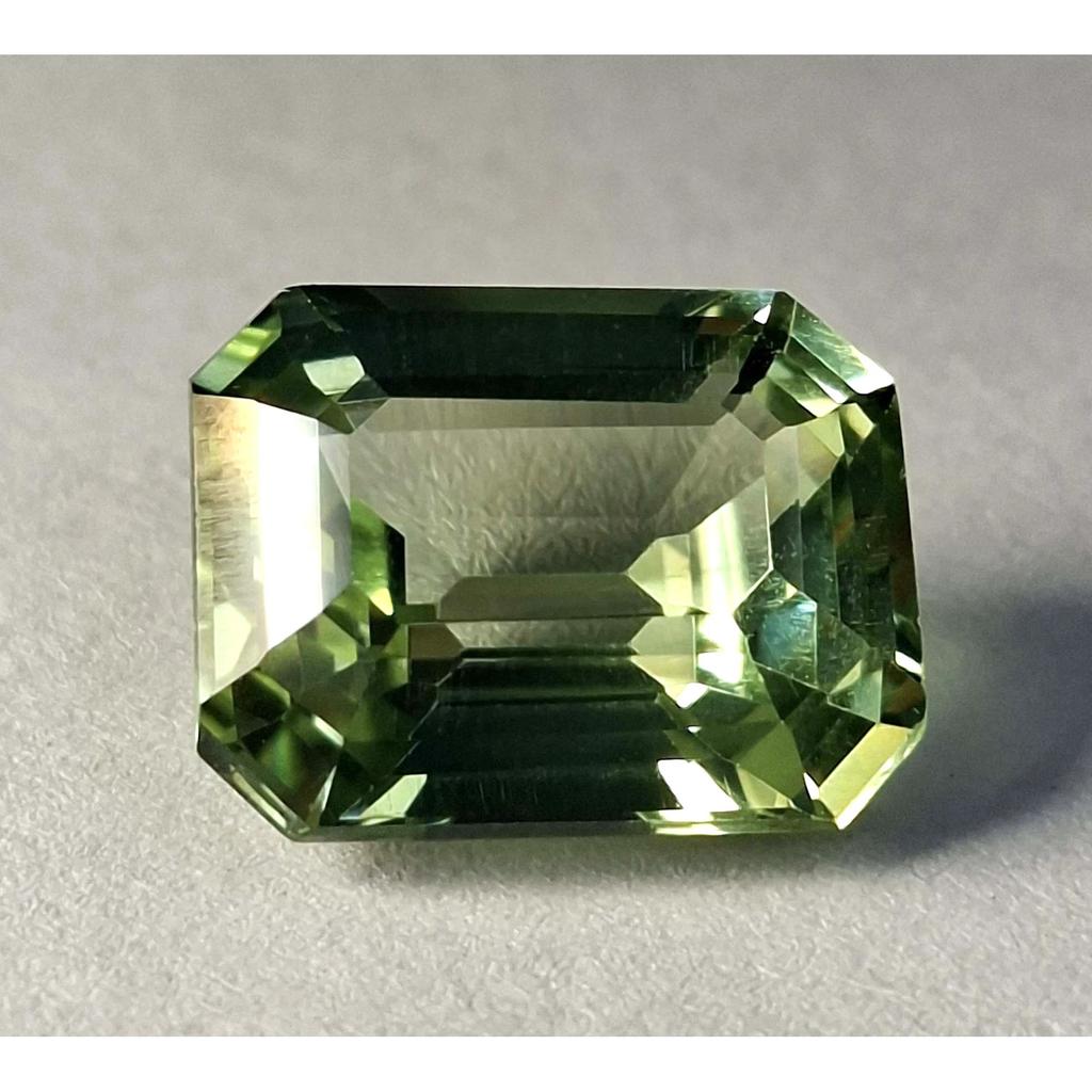 Green Sapphire Natural 9-11 Ct Emerald Cut Fabulous Certified Loose Gemstone