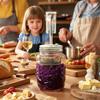 Fermentation Kit For Wide Mouth Mason Jars 4- Complete Pickling & Sauerkraut Setss With Stainless Steel Lid And Air Lock Valve