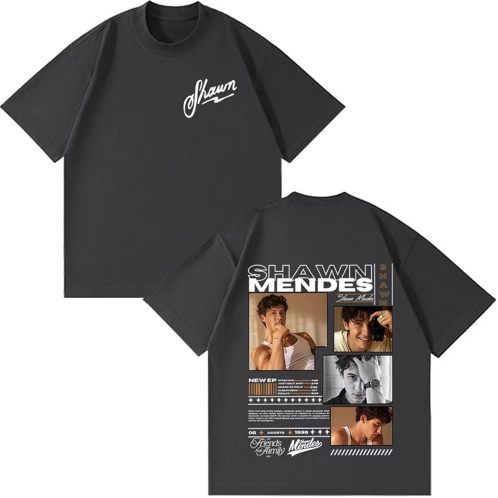 Rapper Shawn Mendes Tour Album 2025 Graphic T Shirt Men Women Hip Hop Fashion Short Sleeve T-shirts Cotton Casual Tee Shirt Tops