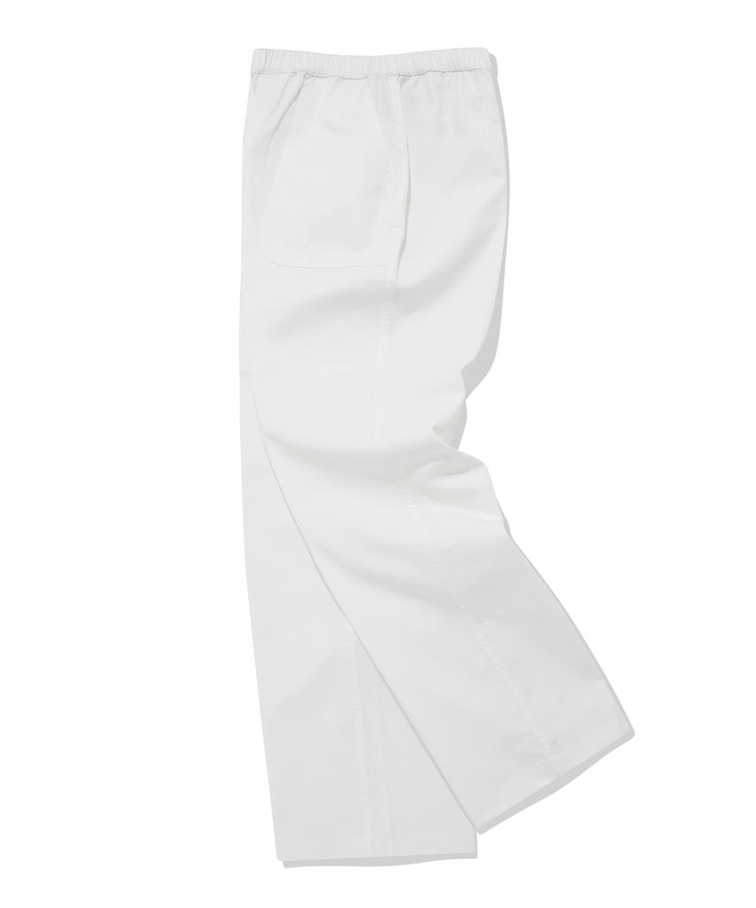 COVERNAT WOMAN Easy Elastic Cotton Pants White