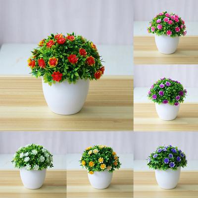 Portable Flower Bonsai Potted Decor Props Long Lasting