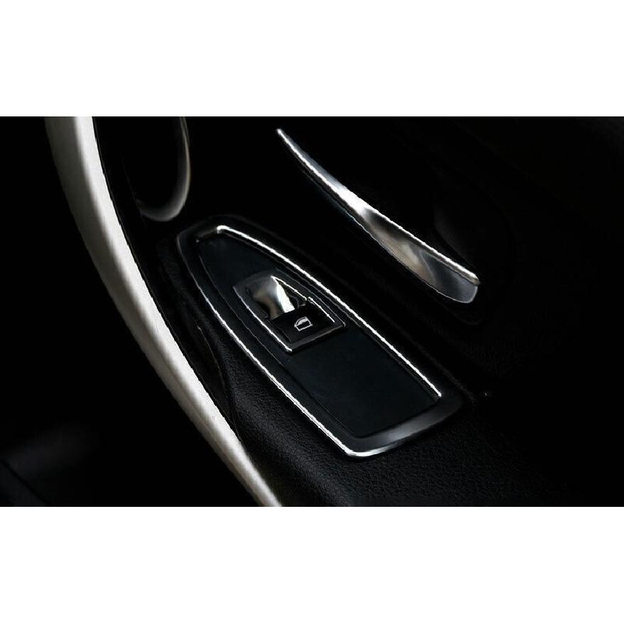 For BMW 3 4 Series GT 13-2019 Matte Silver Door Window Switch Lift Cover Trim 5*
