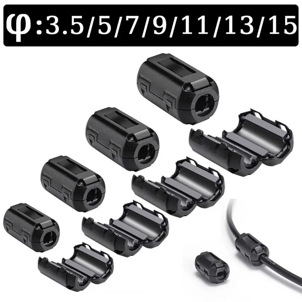 10pcs Inner Diameter 3.5/5/7/9/13/15mm Degaussing Filter UI850 Buckle Filter  Degaussing Application