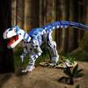 Buildmoc Jurassic Dinosaurs Park Triceratops Velociraptor Mosasaur Tyrannosaurus Rex Baby MOC Building Blocks Toys for Children