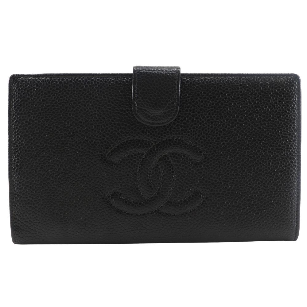 

CHANEL COCO Mark Purse A13498 Gamaguchi black Caviar skin Women Used