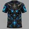 Men's Halloween Horror-Themed 3D-Printed T-Shirt Summer Round-Neck Breathable Trendy Cool Street-Style Halloween Party T-shirts
