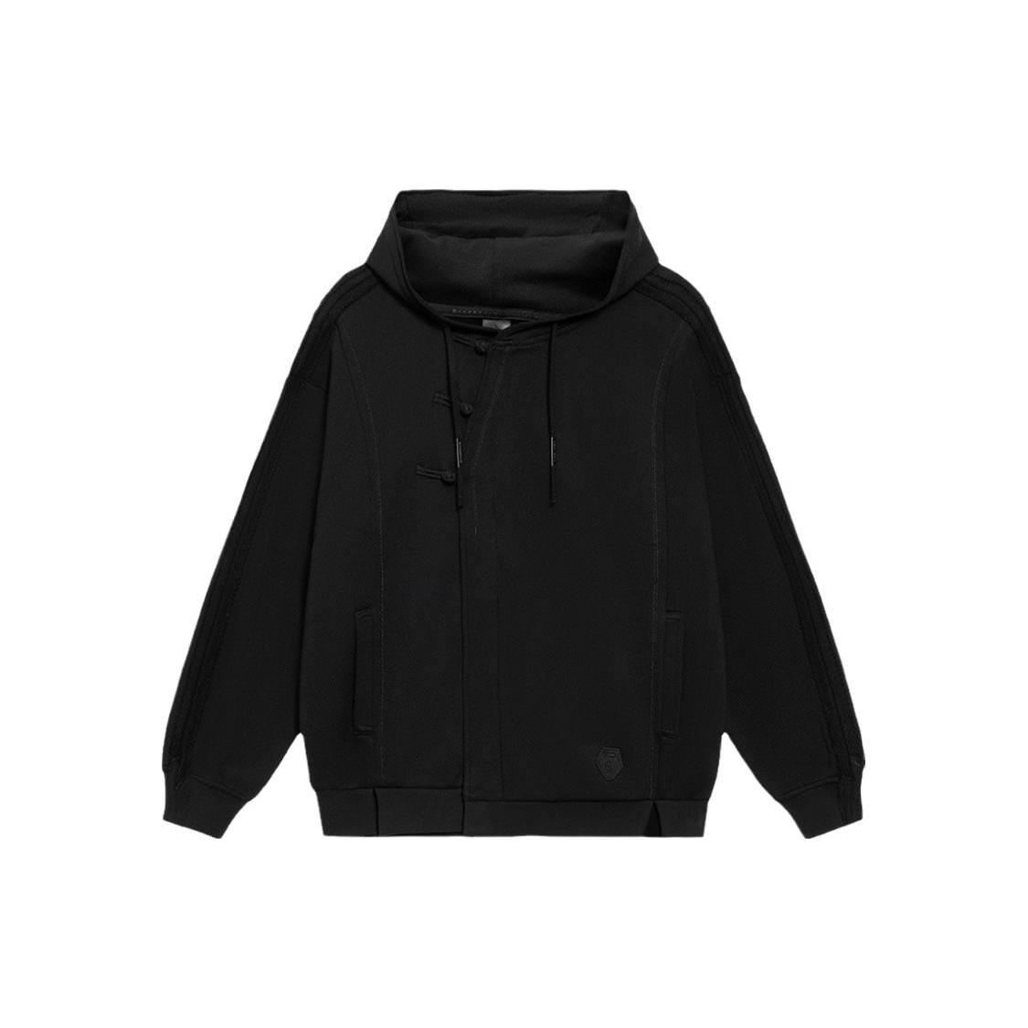 Li Ning Sweatshirts Men s Black Hooded Moderate Regular AWDS297-3 XXL
