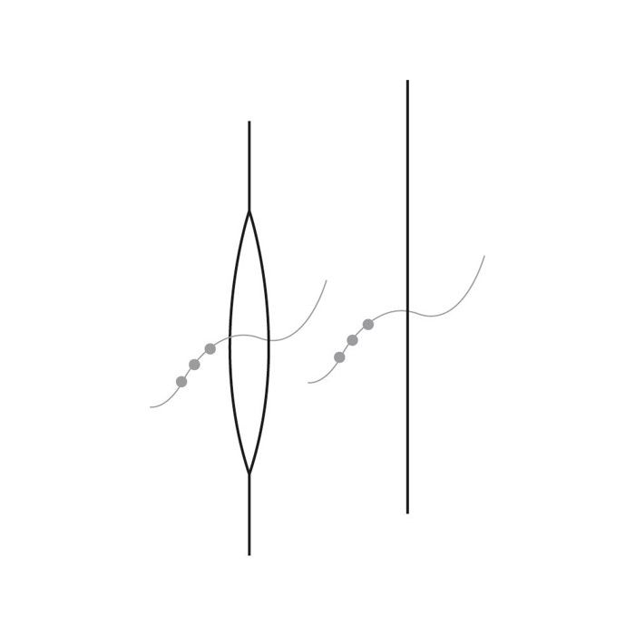 Aiguille longue pour enfiler des perles 5,7 cm