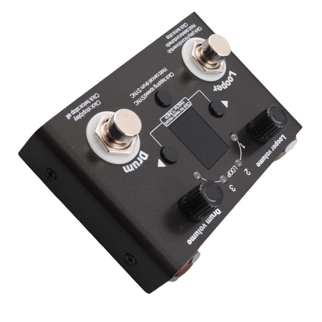 Drum Looper Pedal 4 Storage Location 11 Minutes Recording Time Metal Phrase Loop Effect Pedal with Tuner