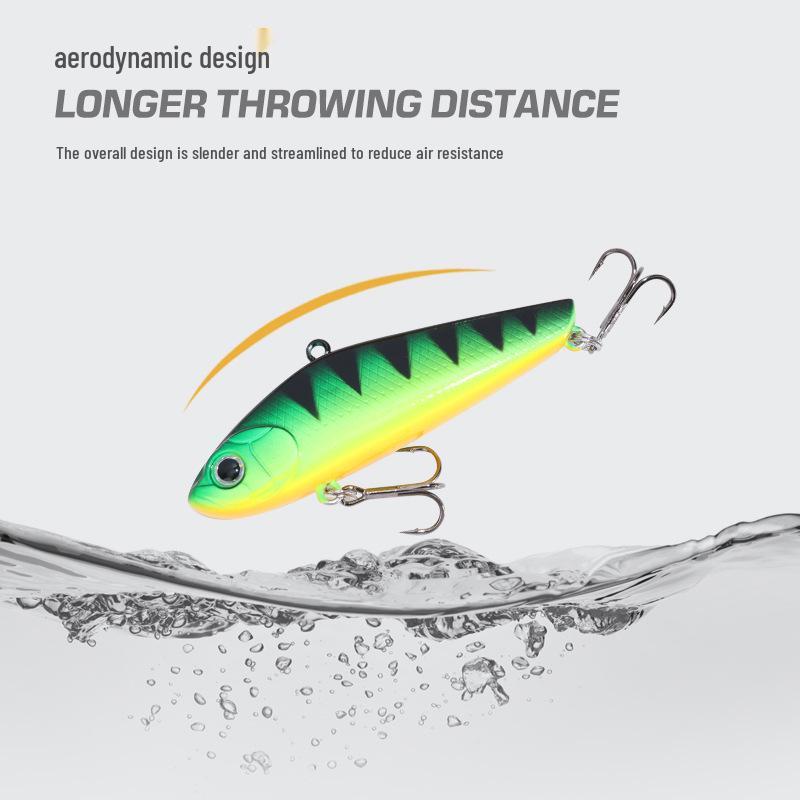 Custom Pointed Tail Vib Lure: Iron Plate Vibration Casting Swim Bait