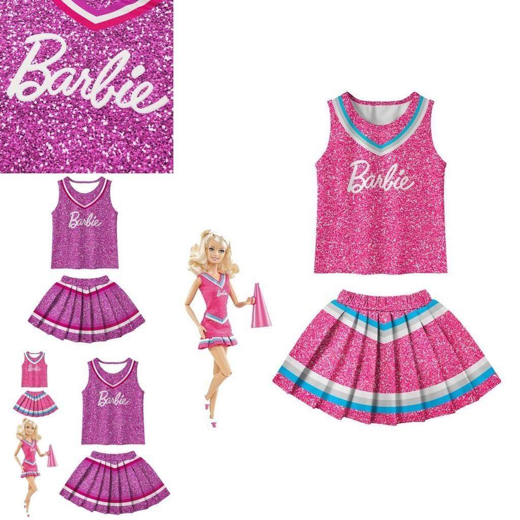 Barbie The Movie Purple Polyester Fiber Cosplay Dress For Kids Sizes)
