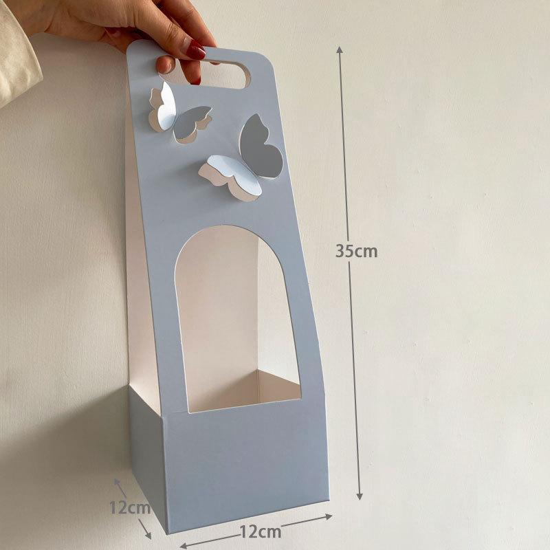 

5PC New Hand-Held Flower Box Gift Box Flower Packaging Bag Flower Material Valentine s Day Mother s Day Girlfriend Birthday Gift 35x12x12cm оливковый