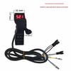 Red Screen Thumb Grip with Reverse Voltage Display for Electric Vehicle Throttle
