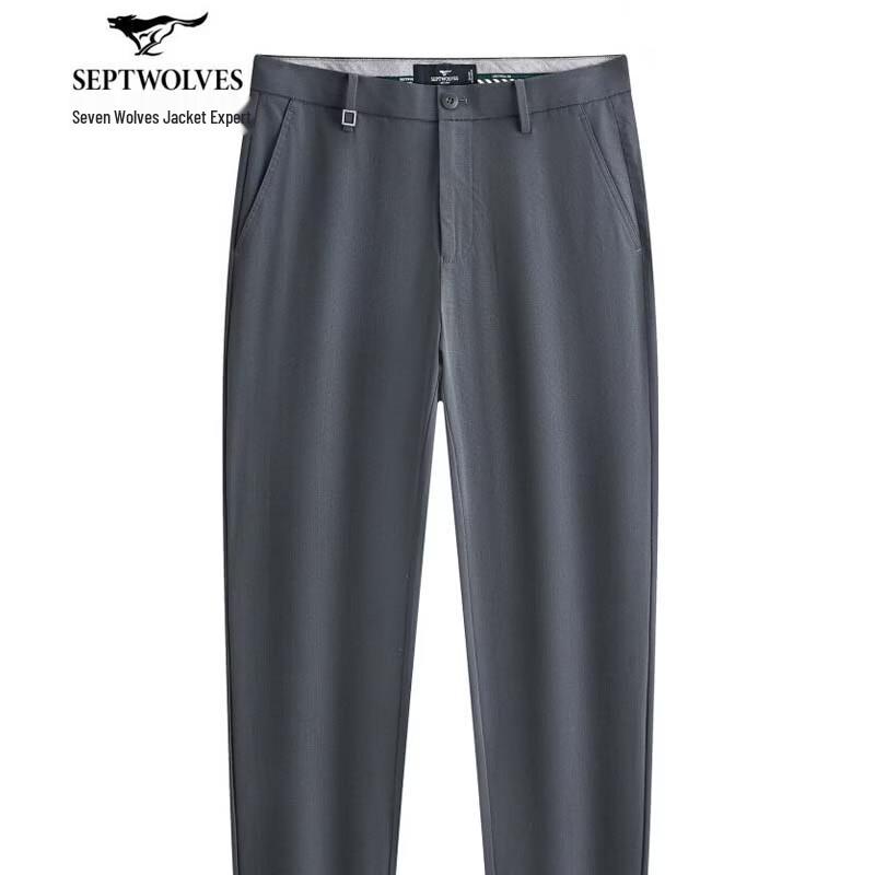 SEPTWOLVES Men s Business Commuter Textured Casual Pants 36A