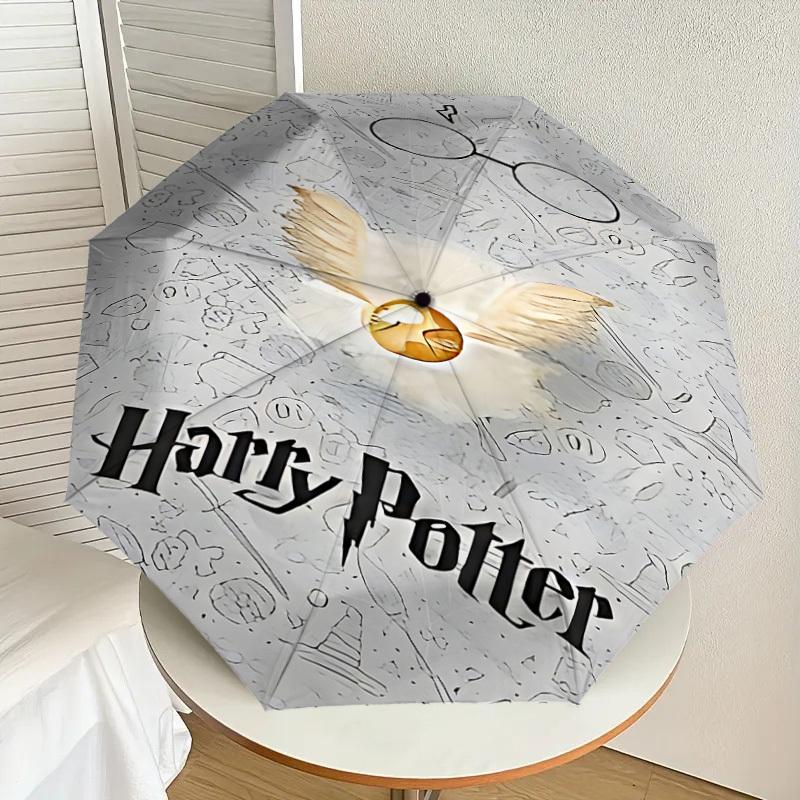 1PC Golden Snitch Harry Potter Umbrella-8-Rib Reinforced, Automatic Open, Lightweight & Durable, Cute Fashion Accessory for Outdoor, D2678
