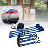 Reinforced Ratchet Strap Tie Downs 2200Lbs Break Force Antislip Handles For Outdoor Equipment Hauling