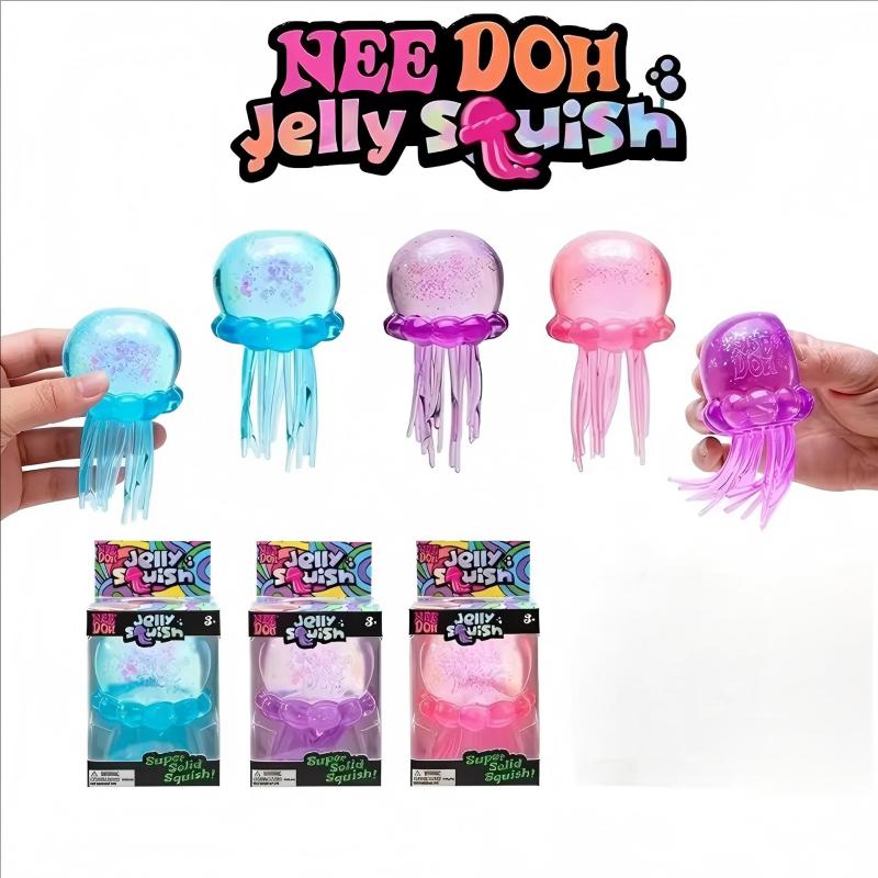 Jellyfish Fidgets Toys Ocean Jellyfish Toy, Water Proof Water Play Sensory Toy, Soft Jelly Squeeze Stress Relief for Gifts