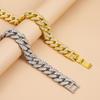Hip-Hop Men'S Full Diamond Bracelet, Environmentally Friendly Electroplated Hiphop Domineering Bracelet Bracelet Jewelry, Source