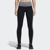 Adidas Color Block Breathable Tight Sports Long Pants Women Bottoms Black CV8426