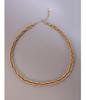Italian Woven Chain Hip-Hop Style Necklace & Bracelet Set - Women's Handmade Titanium Steel Jewelry