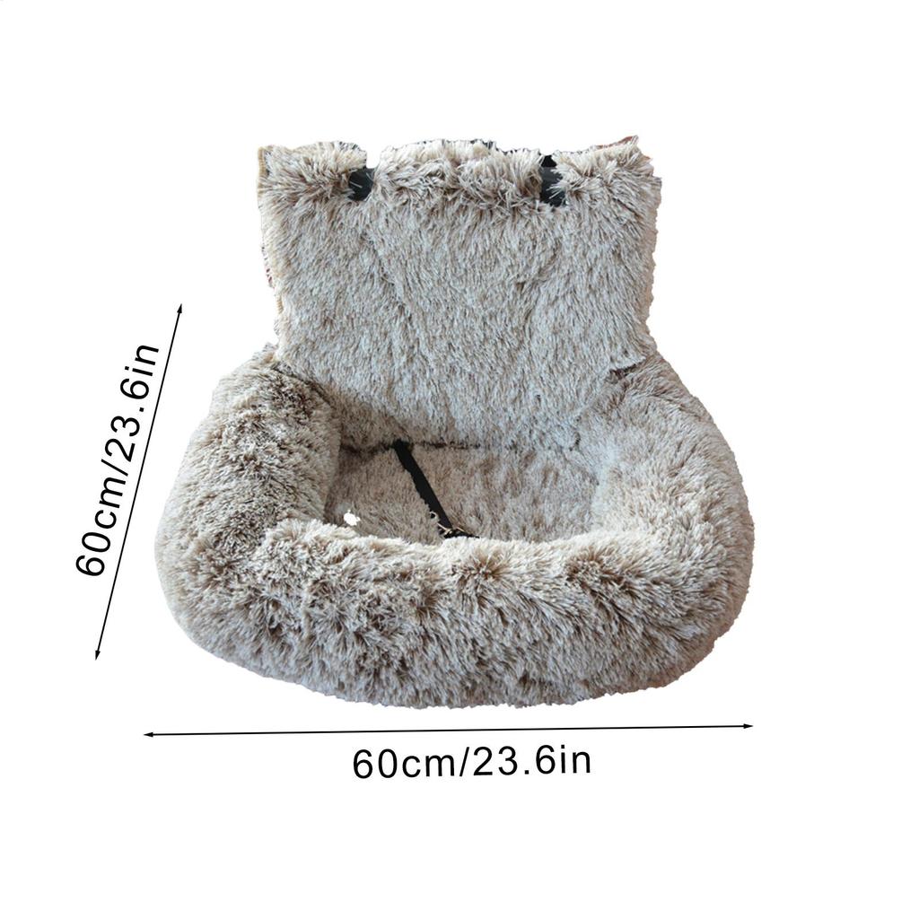 Puppy Car Seat Soft Cloth Dog Booster Non-slip Detachable Design Automobile Interior Accessories For Daily Commuting Vet Visits