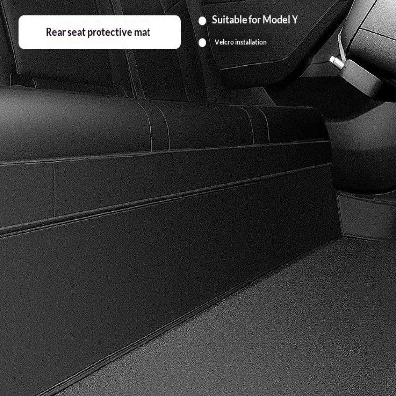 Car Door Sill Protector Set For Model Y Microfiber Leather Anti Scratch Kick Pad Threshold Protection Guard Strip Interior