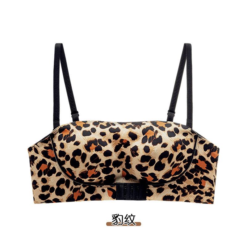 Original strapless underwear non-slip gathering small chest front buckle anti-sagging tube top anti-light bra