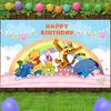 Kids Birthday Party Backdrop Winnie The Pooh Hundred Acre Wood Baby Shower Vinyl Banner Studio Photography Background Supplies