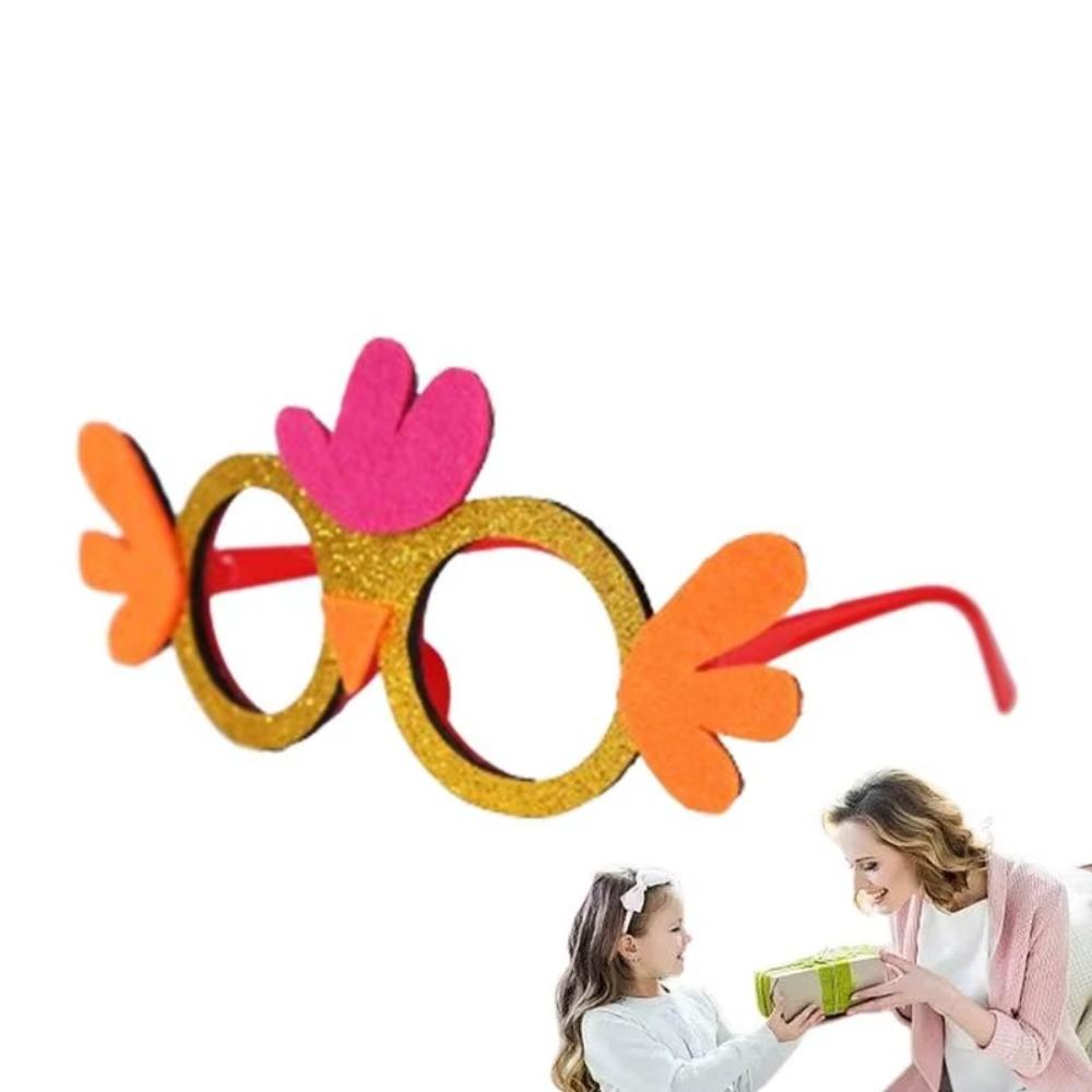 6/12ks Sada Velikonoční téma Velikonoční brýle Čelenky Plyšové králičí uši Pokrývka hlavy Maškarní