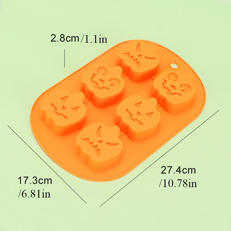 Halloween Silicone Cake Mold Pumpkin Mold Ghost Hat Skull Nonstick Chocolate Food Baking Tray Cookie Biscuit Cake Baking Mold